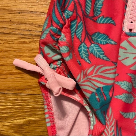 Cat & Jack | Pink Floral Bathing suit | 18 mo - Picture 4 of 5